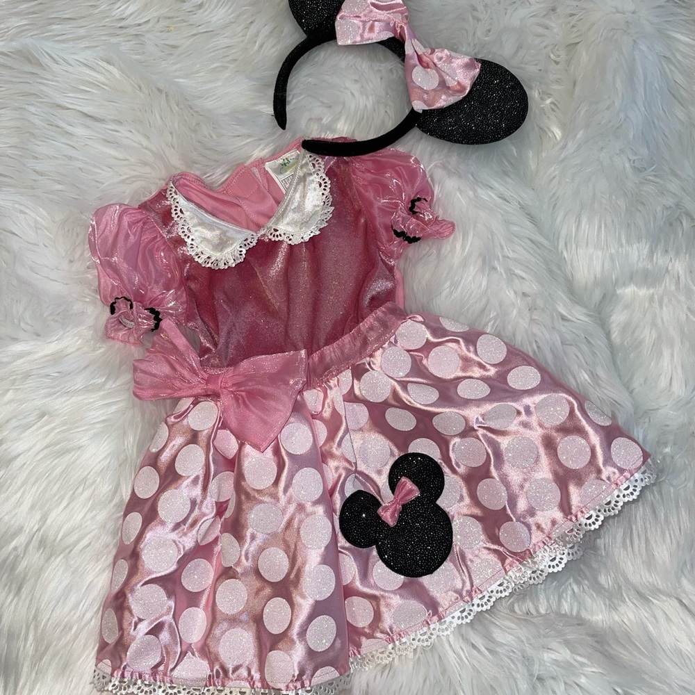 Baby pink Minnie Mouse costume 12-24mo